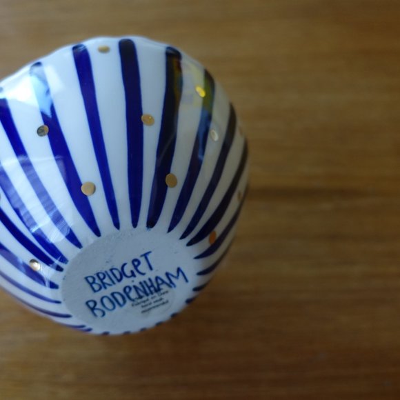 Anthropologie Bridget Bodenham blue gold bowl - Picture 7 of 15